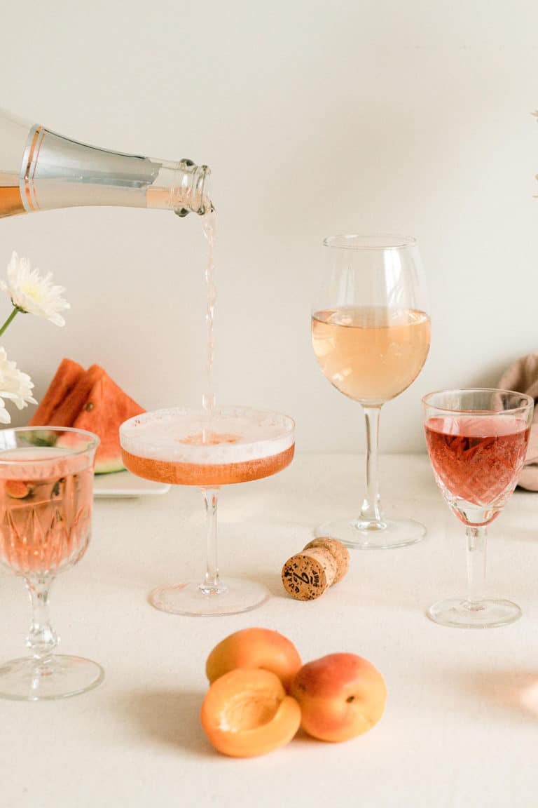 A selection of Rosé wines.